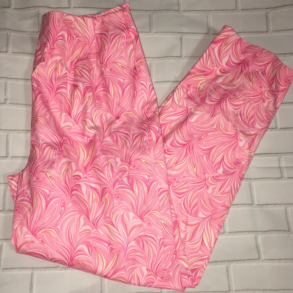 EUC Talbots 6 Skinny Ankle Pants Colorful Swirl